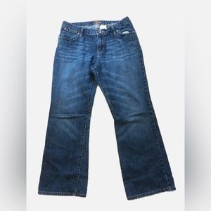 GAP Straight Fit Dark Wash Jeans GAP,  back pocket with closure, zipper 12Plus